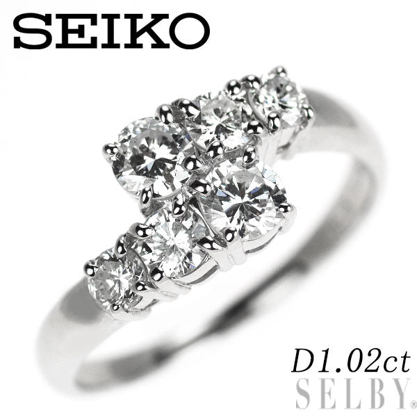 セイコー Pt900 ダイヤモンド リング 1.02ct