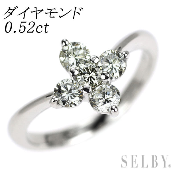 Pt900 ダイヤモンド リング 0.52ct