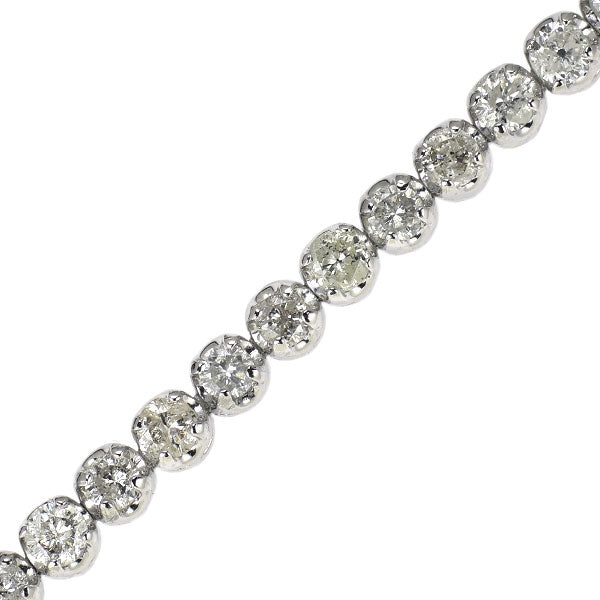 K18WG ダイヤモンド ブレスレット 3.00ct テニス
