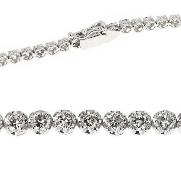 K18WG ダイヤモンド テニス ブレスレット 3.00ct
