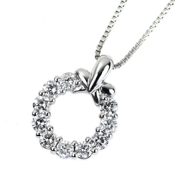 Pt900/ Pt850 ダイヤモンド ペンダントネックレス 0.50ct