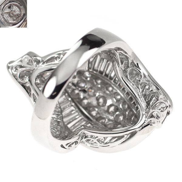 イヴサンローラン Pt900 ダイヤモンド リング 4.69ct
