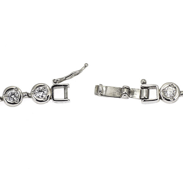 Pt850 ダイヤモンド テニス ブレスレット 2.01ct