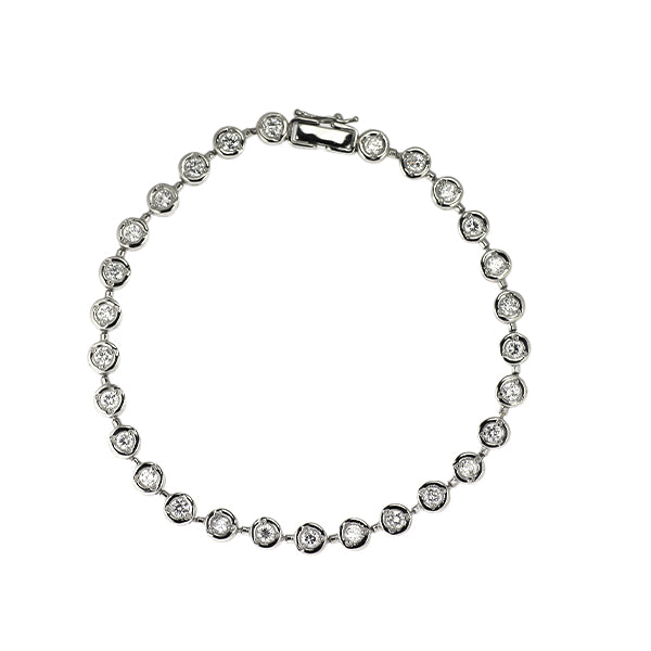 Pt850 ダイヤモンド テニス ブレスレット 2.01ct