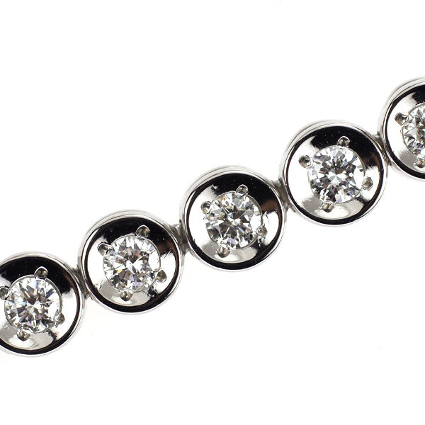 Pt850 ダイヤモンド テニス ブレスレット 2.00ct