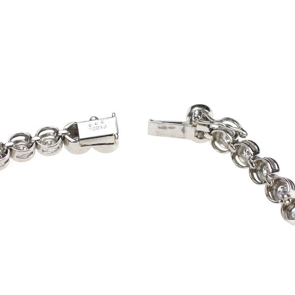 Pt850 ダイヤモンド テニス ブレスレット 2.00ct