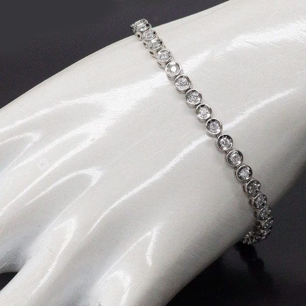Pt850 ダイヤモンド テニス ブレスレット 2.00ct