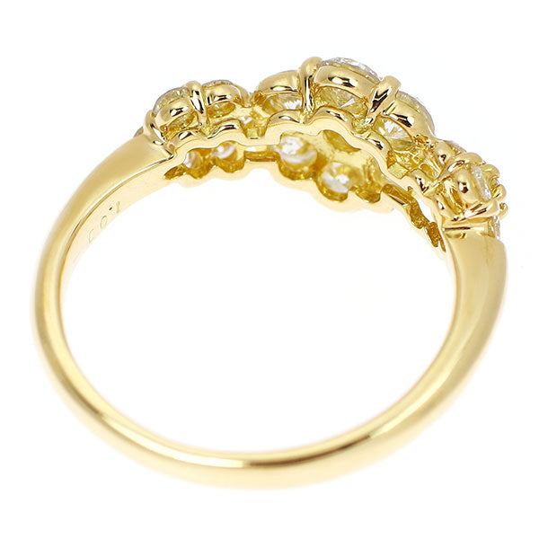 K18YG ダイヤモンド リング 1.00ct フラワー