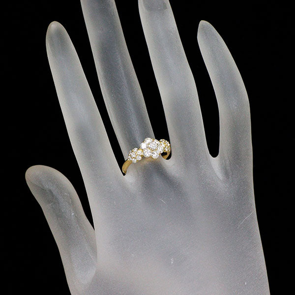 K18YG ダイヤモンド リング 1.00ct フラワー