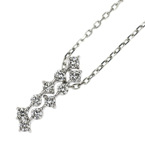 スタージュエリー Pt950 ダイヤモンド ペンダントネックレス 0.20ct