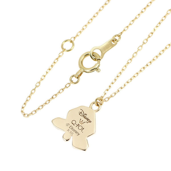 ディズニー/Q-pot エナメル/ K10YG ペンダントネックレス 薔薇