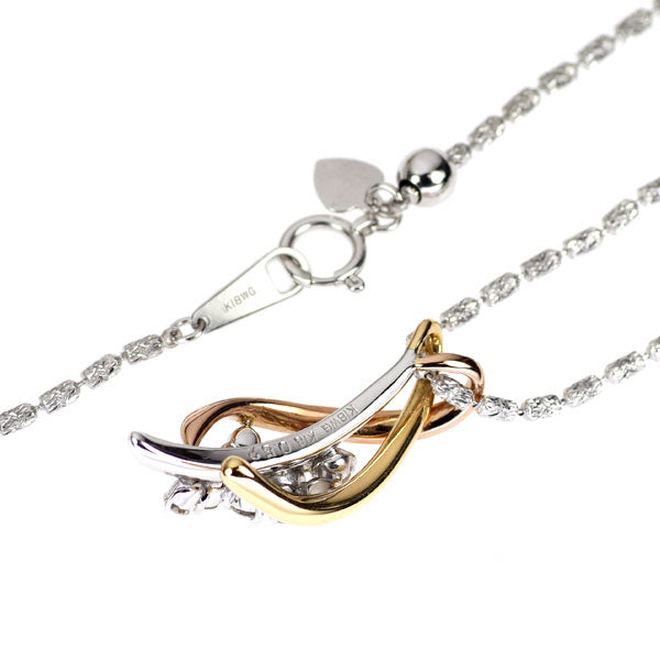 K18YG/WG/PG H&C ダイヤモンド ペンダントネックレス 0.52ct