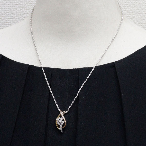 K18YG/WG/PG H&C ダイヤモンド ペンダントネックレス 0.52ct