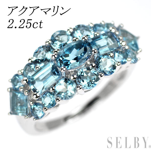 K18WG アクアマリン リング 2.25ct