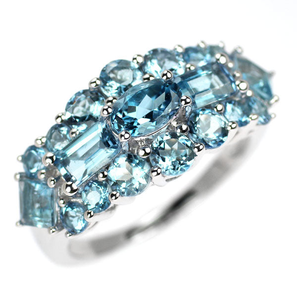 K18WG アクアマリン リング 2.25ct