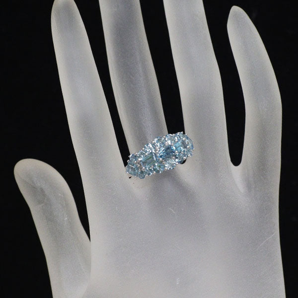 K18WG アクアマリン リング 2.25ct