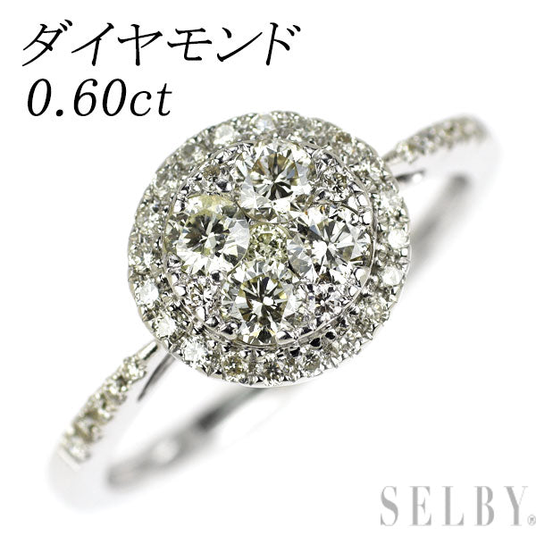 K18WG ダイヤモンド リング 0.60ct