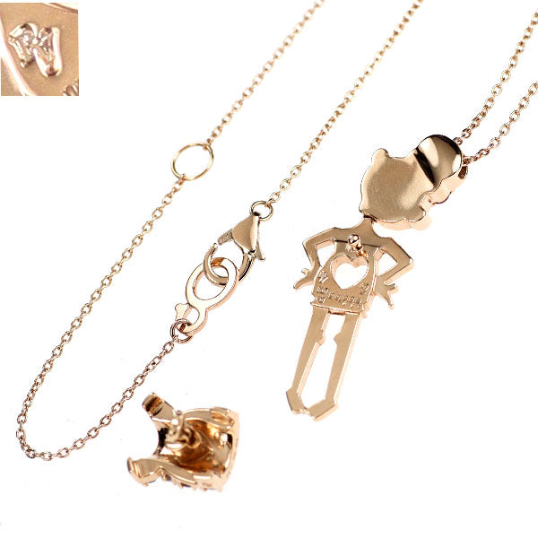 ポンテヴェキオ K9PG アメジスト ピンクトルマリン ダイヤモンド ペンダントネックレス 0.39ct PT0.06ct D0.005ct EME/エメ