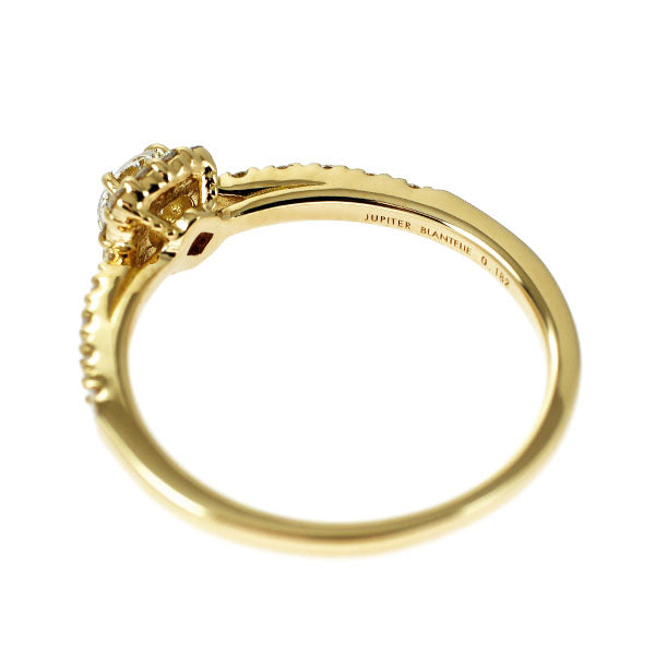 ジュピター ブラントリエ K18YG ダイヤモンド リング 0.182ct D0.17ct
