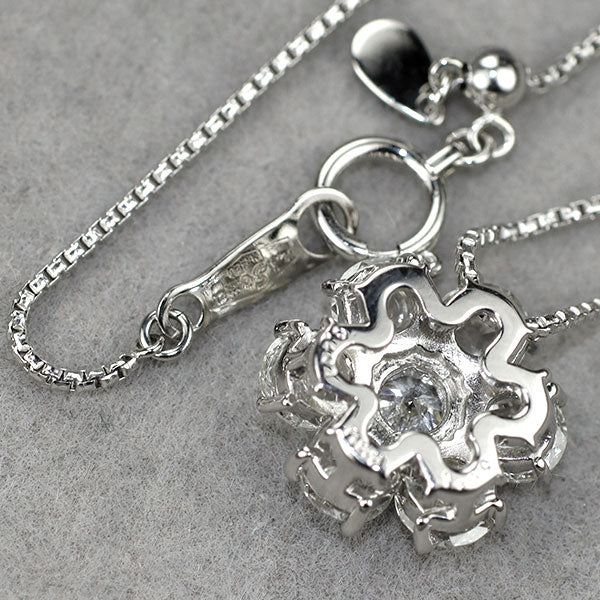 Pt900/ Pt850 ダイヤモンド ローズカットダイヤモンド ペンダントネックレス 0.401ct D1.40ct