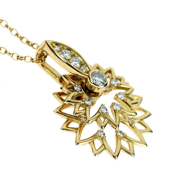 ウォルサム K18YG ダイヤモンド ペンダントネックレス 0.57ct