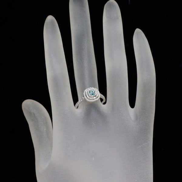 希少 Pt950 グランディディエライト ダイヤモンド リング 0.16ct D0.43ct