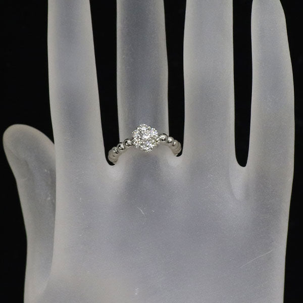 Pt950 ダイヤモンド リング 0.50ct 伸縮式 フラワー