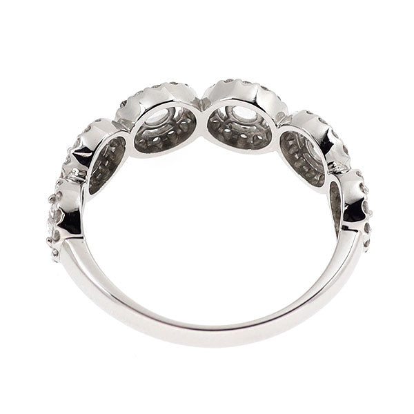 Pt950 ローズカット/ラウンドブリリアントカット ダイヤモンド リング 0.50ct