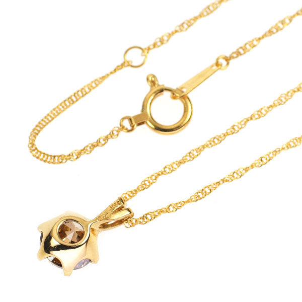 K24 ブラウンダイヤモンド ペンダントネックレス 1.5ct