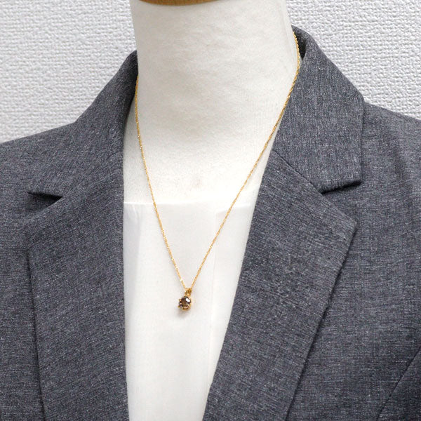 K24 ブラウンダイヤモンド ペンダントネックレス 1.5ct