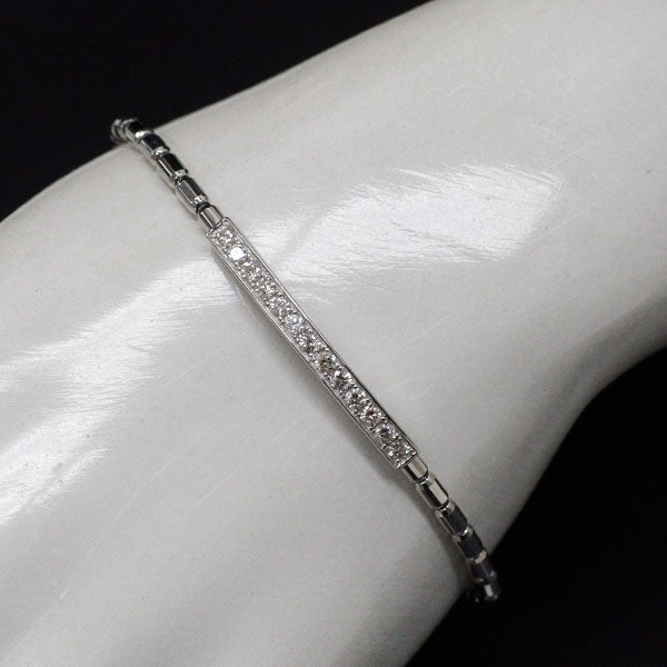 Pt900/ Pt850 ダイヤモンド ブレスレット 0.50ct 伸縮式