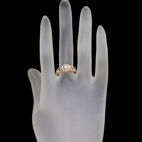 K18PG ダイヤモンド リング 0.308ct D0.90ct