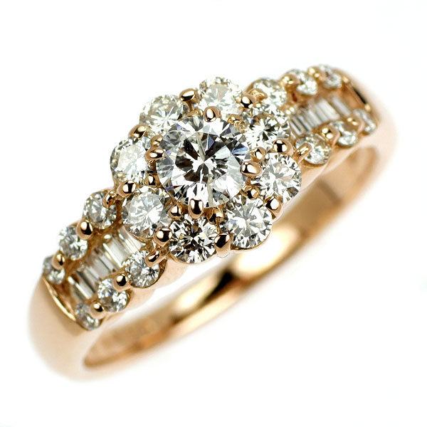 K18PG ダイヤモンド リング 0.308ct D0.90ct