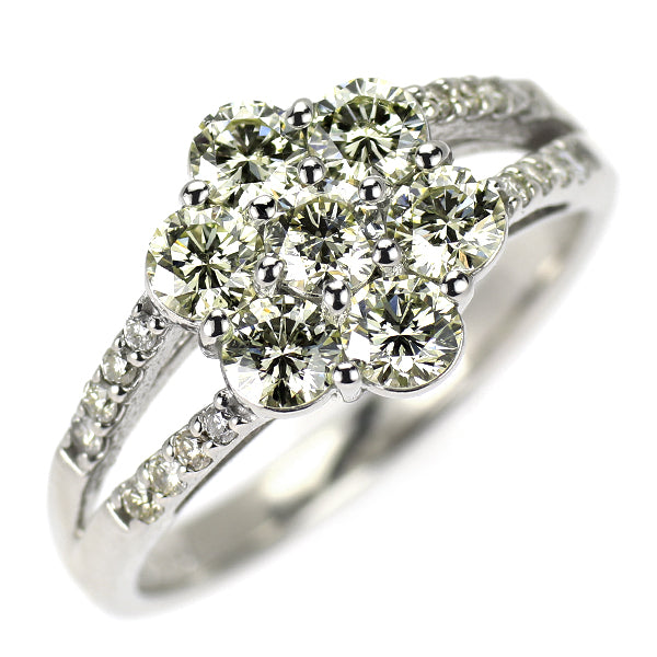 Pt900 ダイヤモンド リング 1.00ct  フラワー