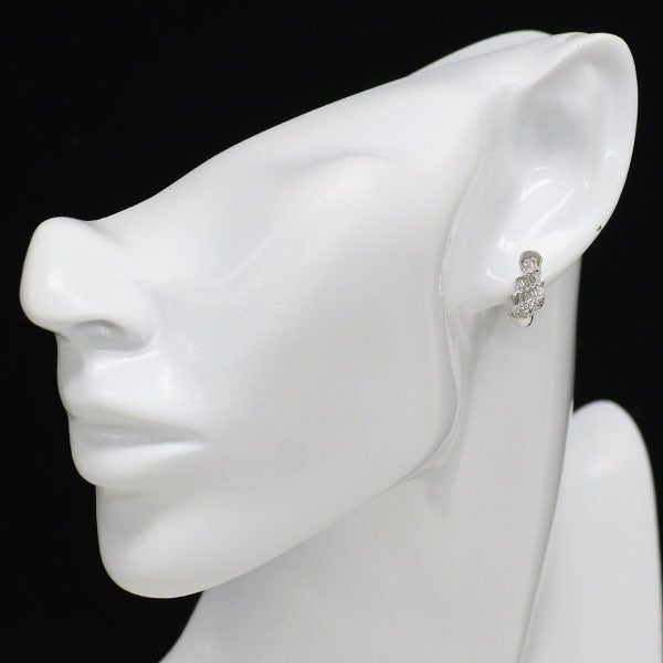 K18WG ダイヤモンド フープ ピアス 0.60ct