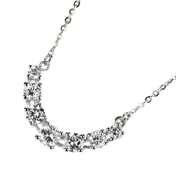 K18WG ダイヤモンド ペンダントネックレス 0.45ct