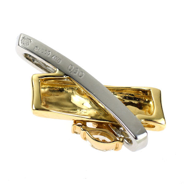 翁淳 Pt900/ K18YG ダイヤモンド ペンダントトップ 0.60ct