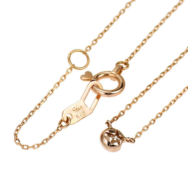 スタージュエリー K18PG ダイヤモンド ペンダントネックレス 0.04ct