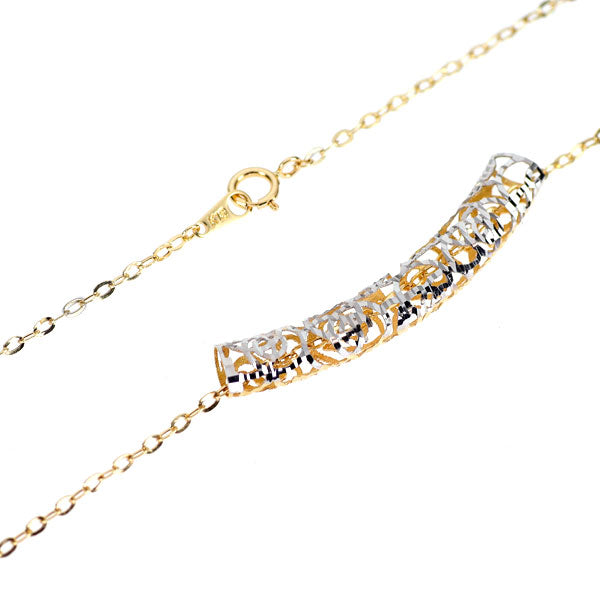 K18YG/WG ペンダントネックレス リバーシブル — セルビーオンラインストア