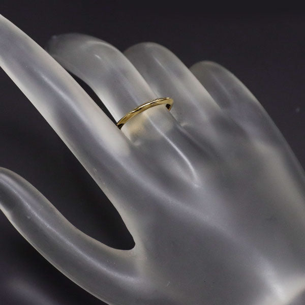 【美品】ティファニー K18YG ナイフエッジ リング 6.5号 6756 TIFFANY&Co. ティファニー ナイフエッジ リング・指輪 K18イエロー