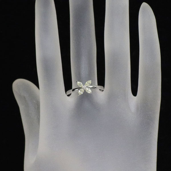 MJC K18WG ダイヤモンド リング 0.37ct D0.01ct フラワー — セルビー