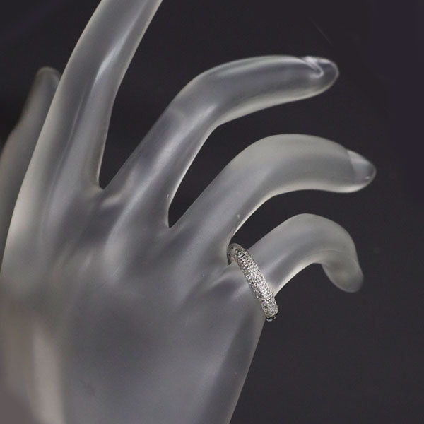 スタージュエリー K18WG ダイヤモンド リング 0.23ct パヴェ ピンキー