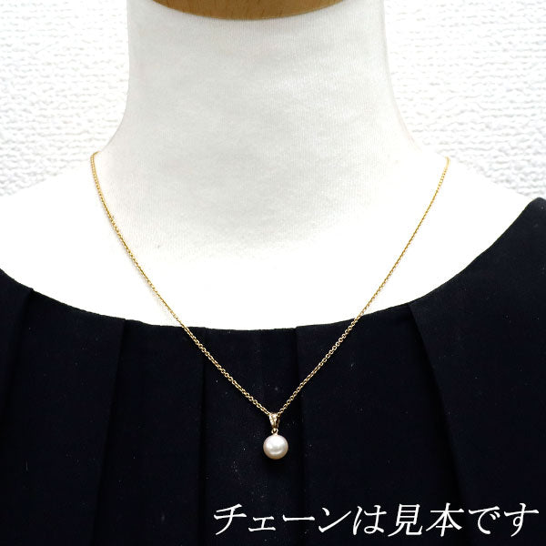 田崎真珠 K18YG アコヤ 真珠/パール ペンダントトップ 径約 8.2mm
