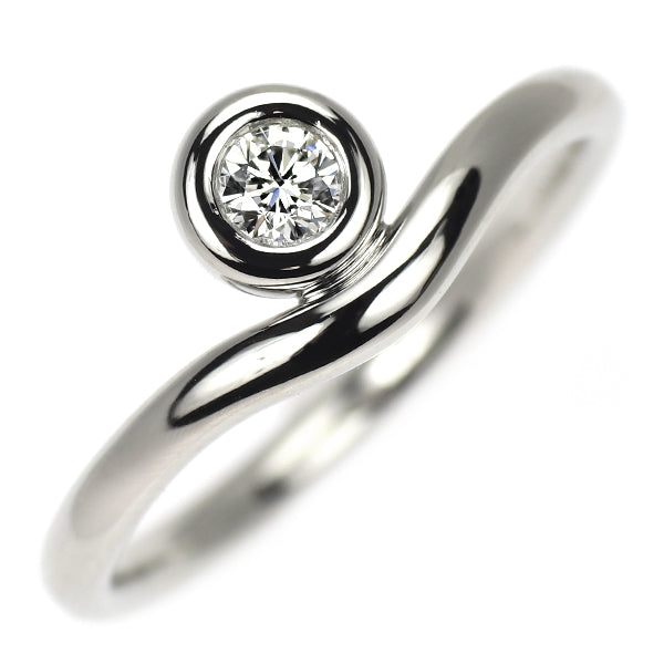 ティファニー Pt950 ダイヤモンド リング カーブドバイザヤード