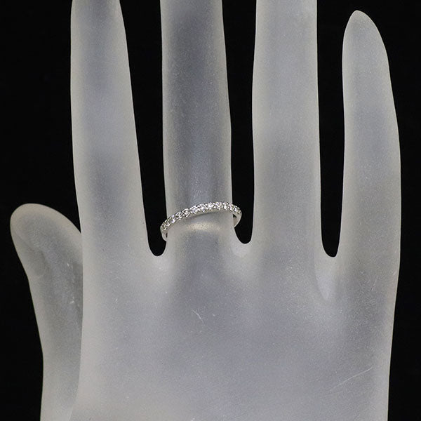 Pt900 ダイヤモンド リング 0.18ct ハーフエタニティ