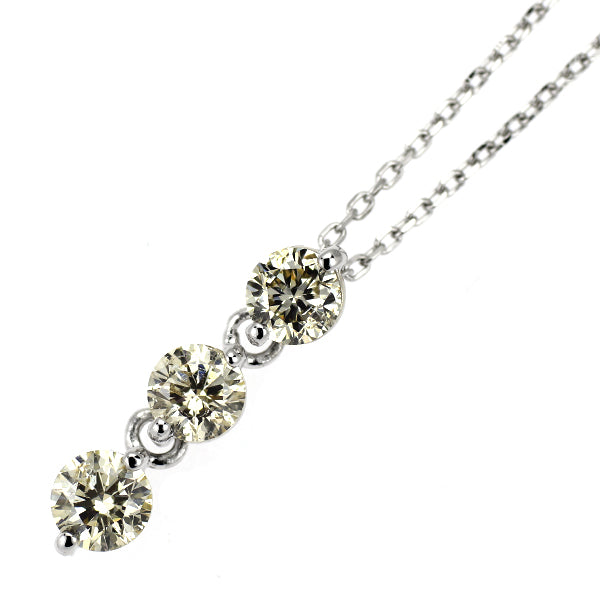 Pt900/ Pt850 ダイヤモンド ペンダントネックレス 0.30ct