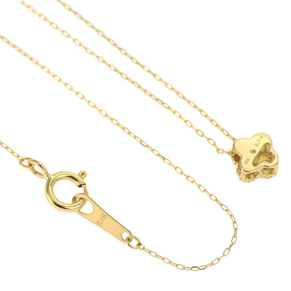 K18YG ダイヤモンド ペンダントネックレス 0.10ct フラワー — セルビー
