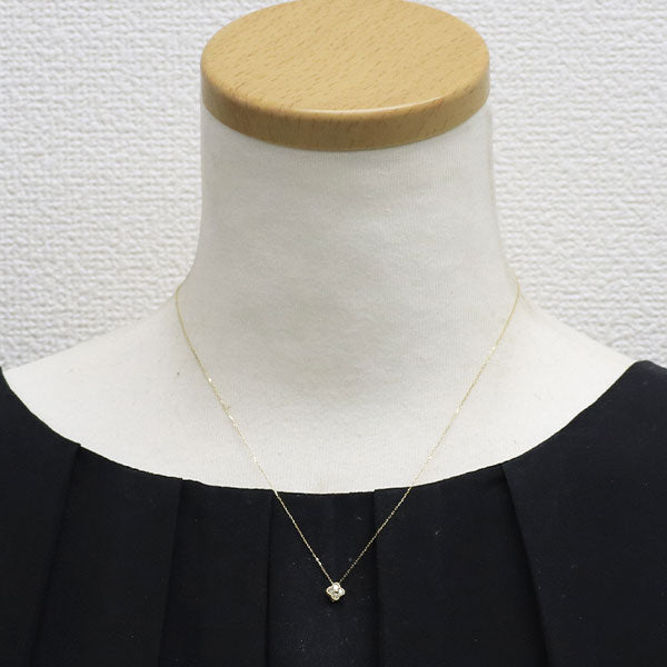 K18YG ダイヤモンド ペンダントネックレス 0.10ct フラワー — セルビー