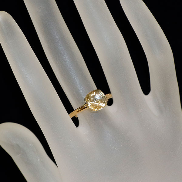 ポメラート K18WG/PG ホワイトトパーズ リング ヌード プチ 52号