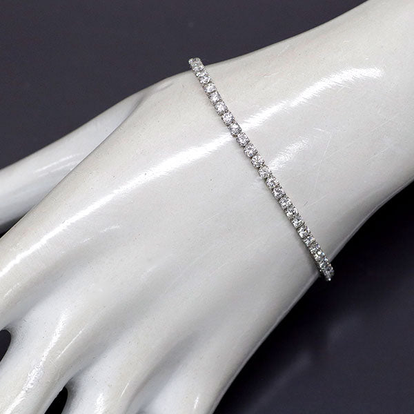 Pt950/ Pt850 ダイヤモンド テニス ブレスレット 3.69ct